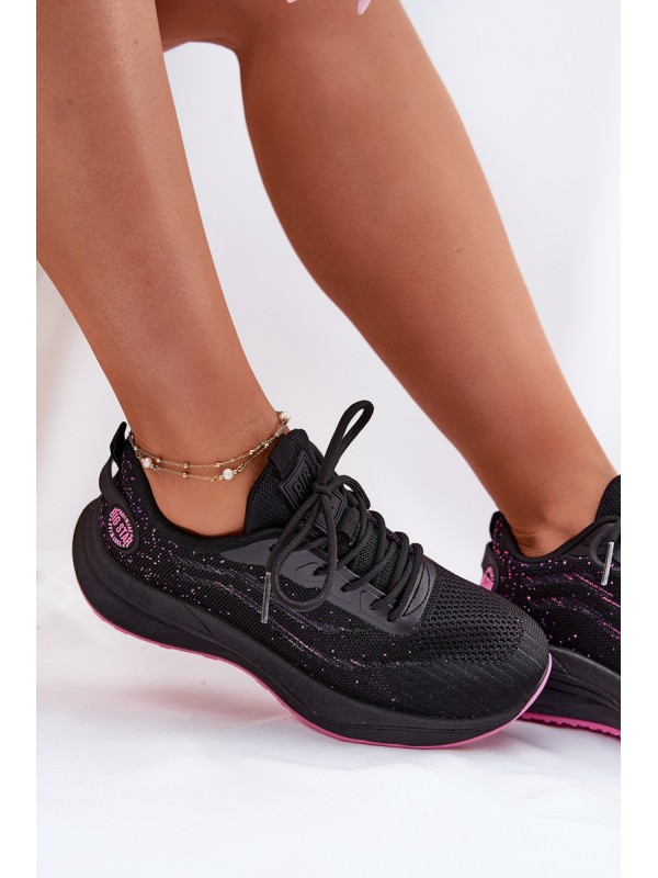 Sneakers Sports Shoes Women On Platform Big Star RR274523 HI-POLY SYSTEM Black