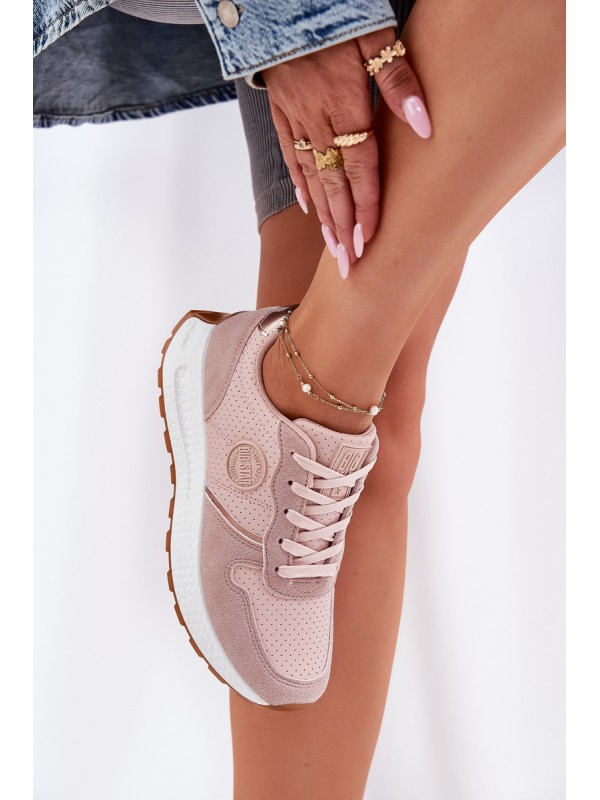 Women's Platform Sneakers Big Star RR274489 Hi-Poly System Pink