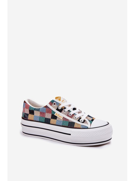 Patterned Women's Sneakers On Platform Lee Cooper LCW-25-31-3441L Multicolor