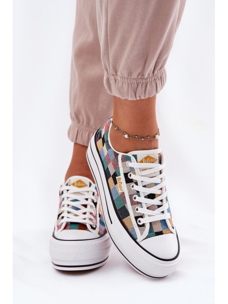 Patterned Women's Sneakers On Platform Lee Cooper LCW-25-31-3441L Multicolor