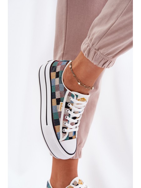 Patterned Women's Sneakers On Platform Lee Cooper LCW-25-31-3441L Multicolor