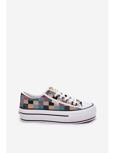 Patterned Women's Sneakers On Platform Lee Cooper LCW-25-31-3441L Multicolor