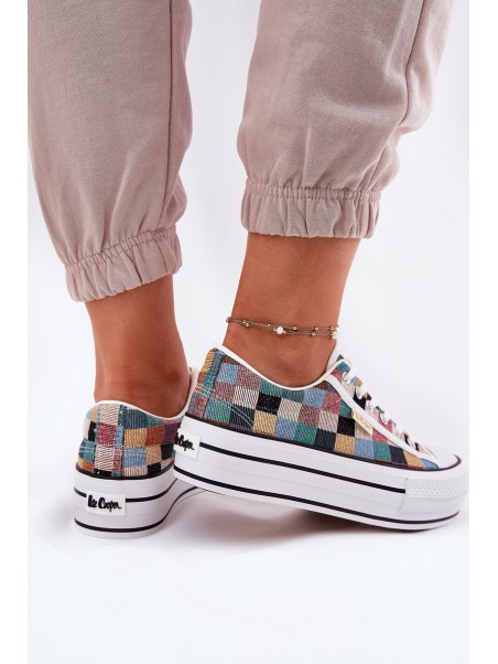 Patterned Women's Sneakers On Platform Lee Cooper LCW-25-31-3441L Multicolor