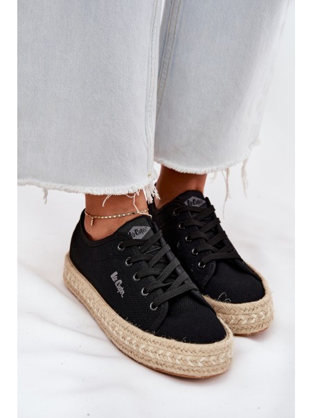 Ladies Sneakers With Braiding Lee Cooper LCW-25-44-3216 Black