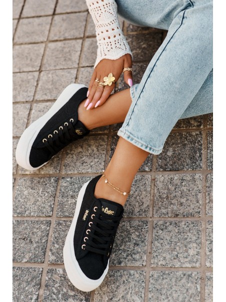 Ladies Sneakers With Lace Lee Cooper LCW-25-31-3439L Black