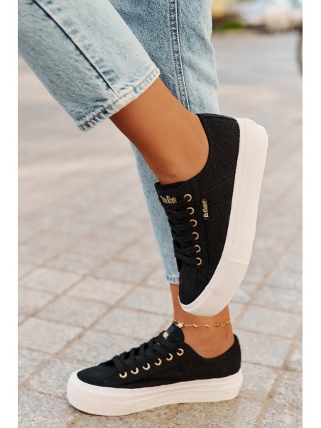 Ladies Sneakers With Lace Lee Cooper LCW-25-31-3439L Black