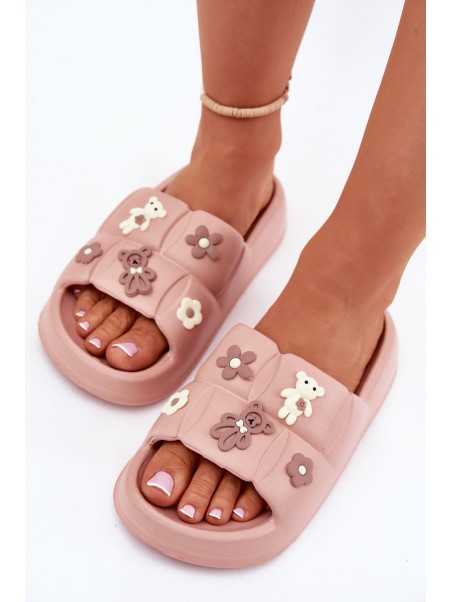 Foam Slippers With Pins Pink Redienna