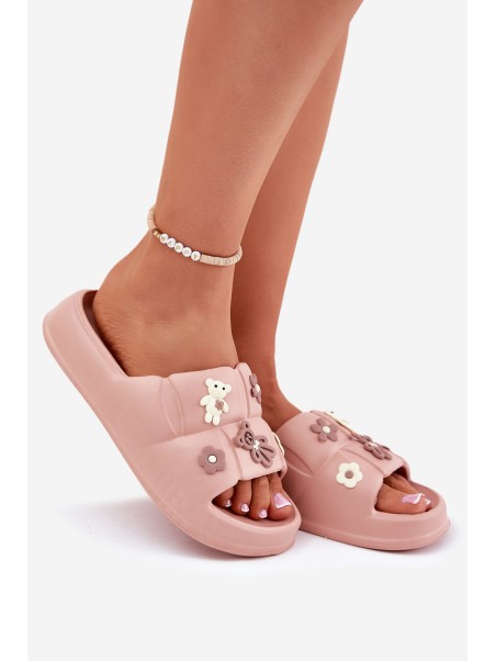 Foam Slippers With Pins Pink Redienna