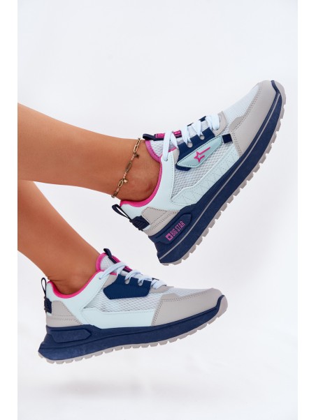 Ladies Sports Shoes On Platform Big Star RR274A225 HI-POLY SYSTEM Blue
