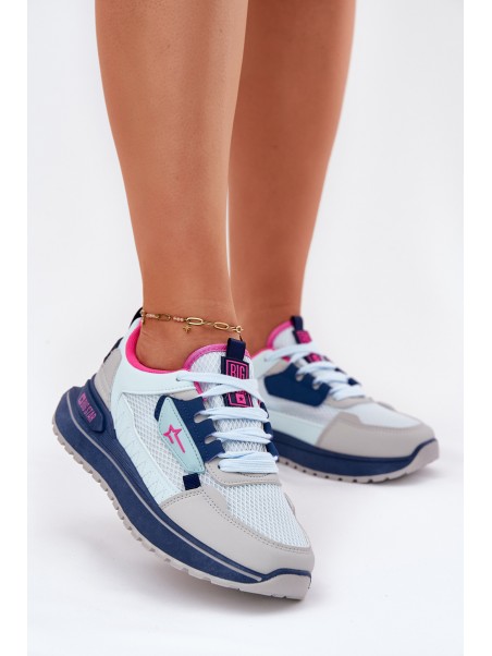 Ladies Sports Shoes On Platform Big Star RR274A225 HI-POLY SYSTEM Blue