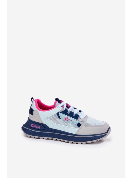 Ladies Sports Shoes On Platform Big Star RR274A225 HI-POLY SYSTEM Blue