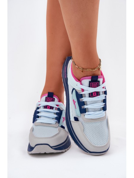 Ladies Sports Shoes On Platform Big Star RR274A225 HI-POLY SYSTEM Blue