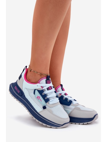 Ladies Sports Shoes On Platform Big Star RR274A225 HI-POLY SYSTEM Blue
