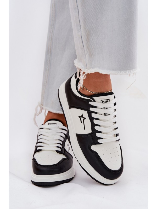 Ladies Sneakers Big Star RR274A240 HI-POLY SYSTEM White-Black 2