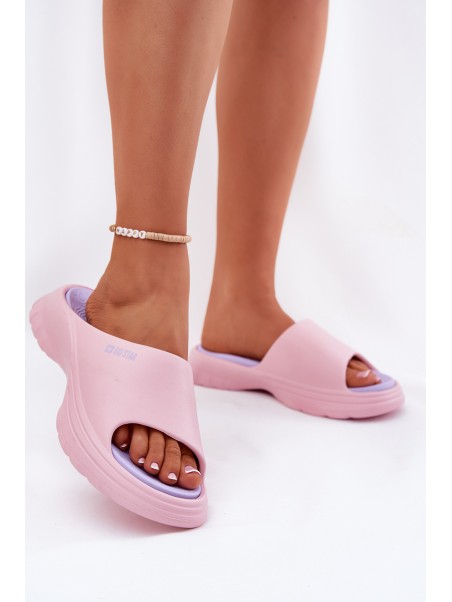Women Foam Slippers Big Star RR274A587 Pink