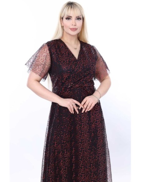 Ilga proginė suknelė su iškirpte ❤️ Suknelės apkūnioms
