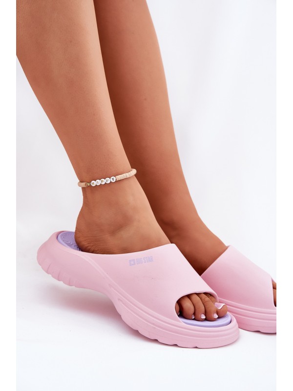 Women Foam Slippers Big Star RR274A587 Pink