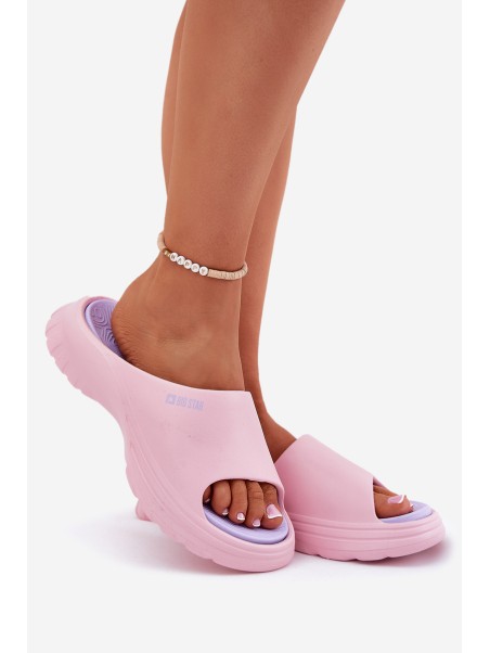 Women Foam Slippers Big Star RR274A587 Pink