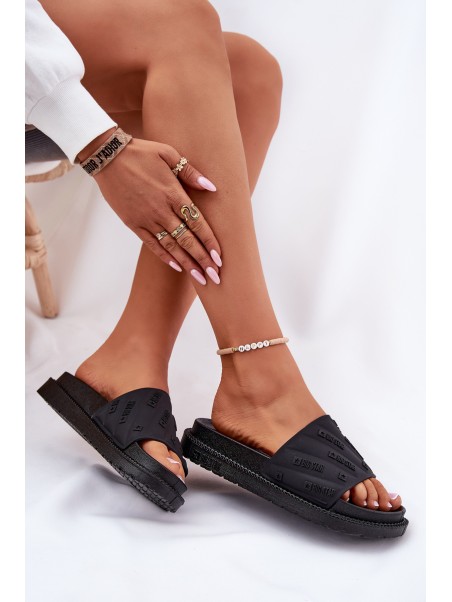 Womens Platform Sandals Big Star RR274A540 Black