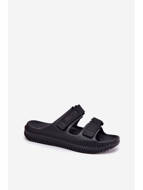Women Foam Slippers With Velcro Big Star RR274A527 Black