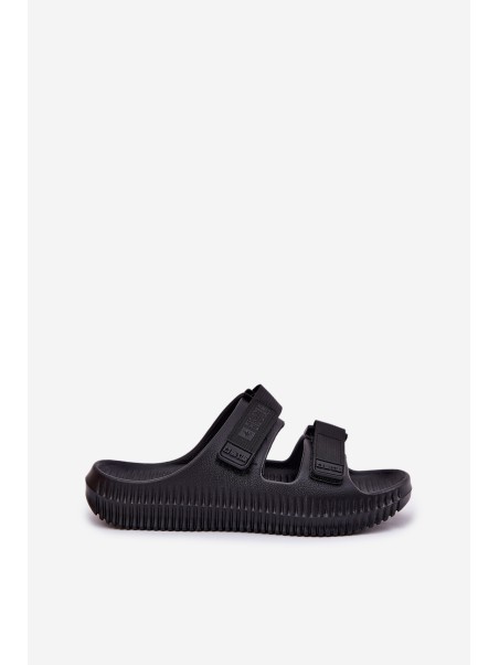 Women Foam Slippers With Velcro Big Star RR274A527 Black