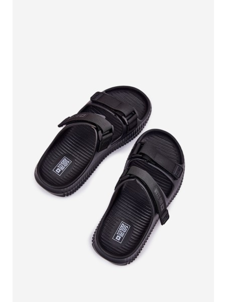 Women Foam Slippers With Velcro Big Star RR274A527 Black