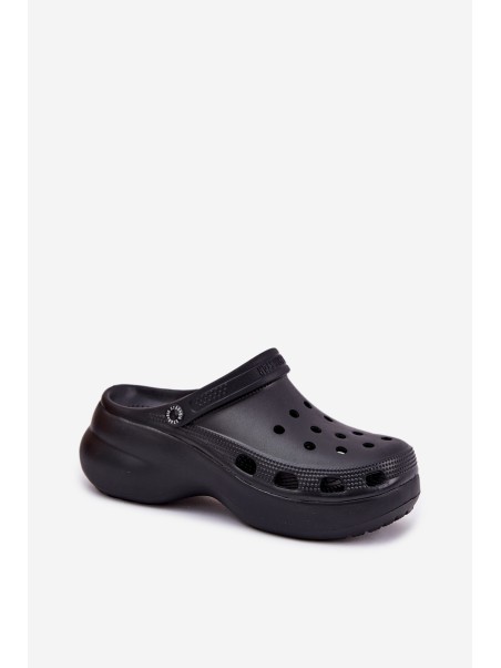 Foam Women's Slippers On A Massive Sole Big Star RR274A118 Black
