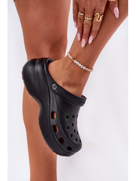Foam Women's Slippers On A Massive Sole Big Star RR274A118 Black