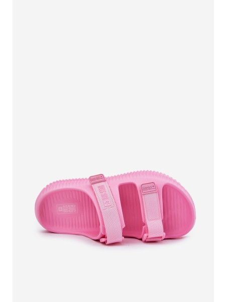 Women Foam Slippers With Velcro Big Star RR274A528 Pink