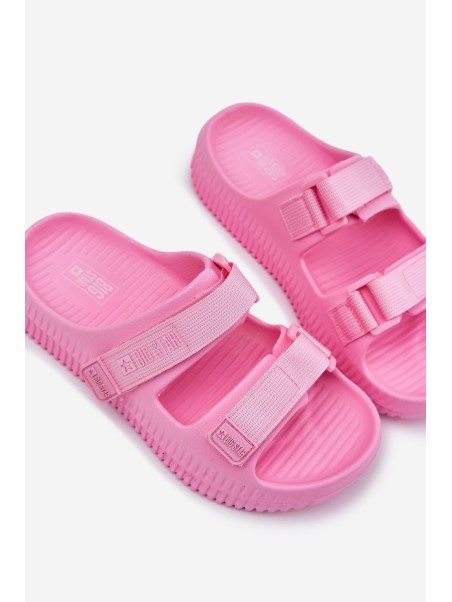 Women Foam Slippers With Velcro Big Star RR274A528 Pink