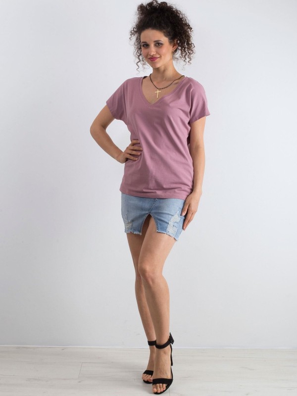 T-shirt-RV-TS-4832.19P-ciemny różowy