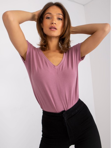 T-shirt-RV-TS-4832.19P-ciemny różowy