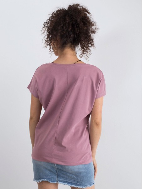 T-shirt-RV-TS-4832.19P-ciemny różowy