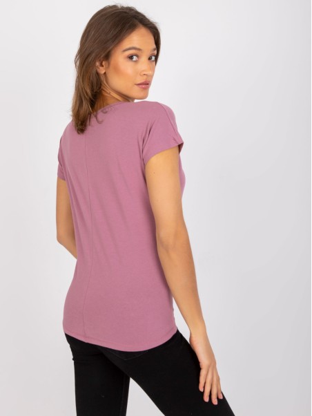 T-shirt-RV-TS-4832.19P-ciemny różowy