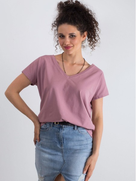 T-shirt-RV-TS-4832.19P-ciemny różowy