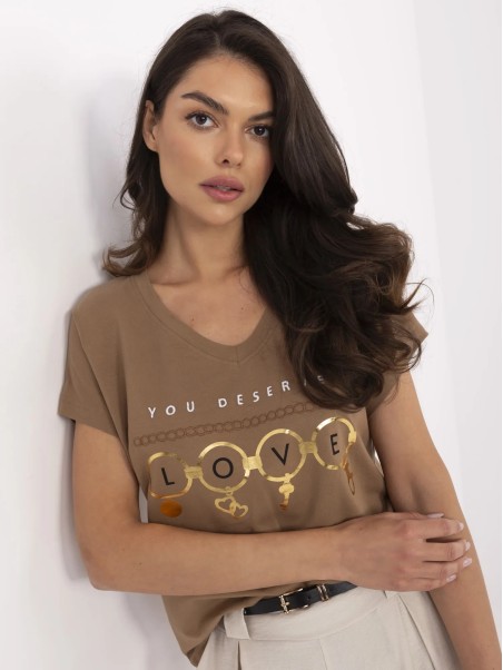 T-shirt-CLM-TS-1729.86-jasny brązowy