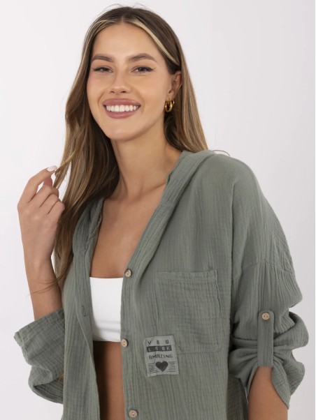 Koszula-DHJ-KS-25157.87-khaki