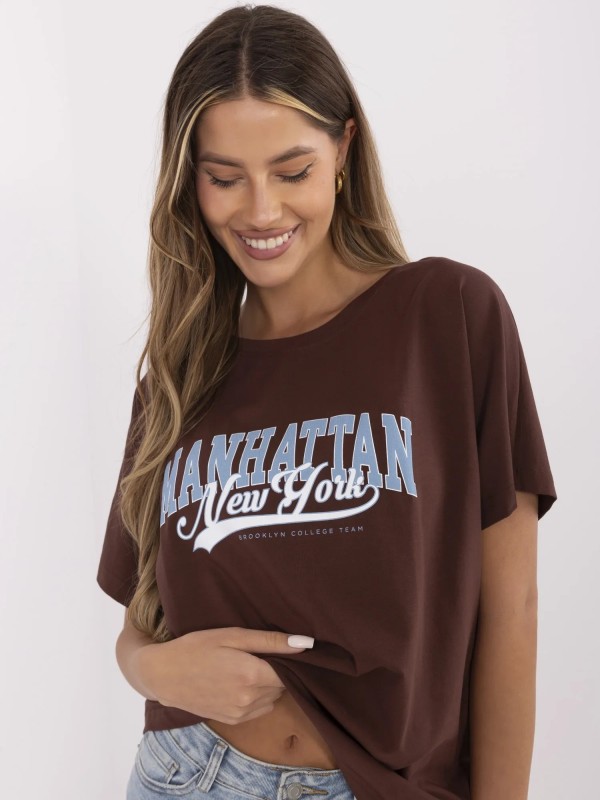 T-shirt-CLM-TS-0023.94-brązowy 2