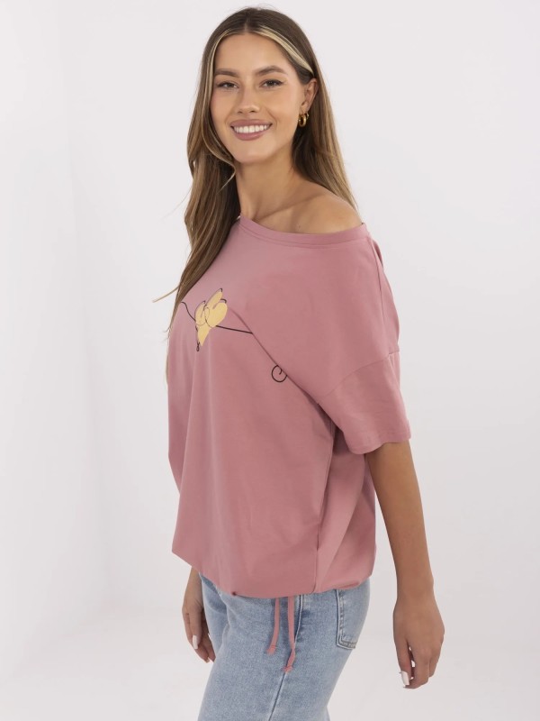 T-shirt-CLM-TS-1017.03-ciemny różowy 2