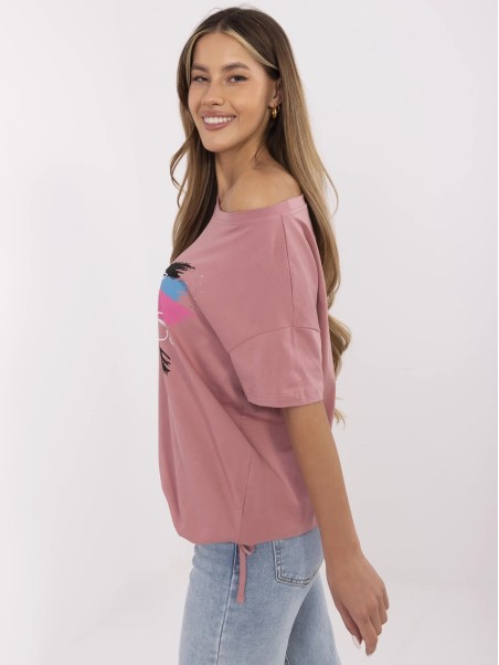 T-shirt-CLM-TS-1019.79-ciemny różowy