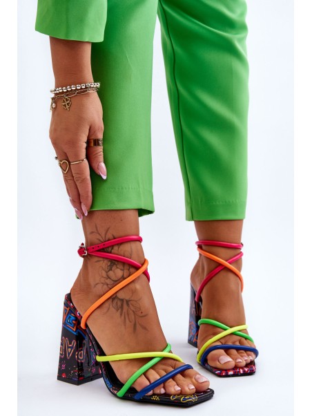 Fashionable High Heel Sandals Multicolour Josette