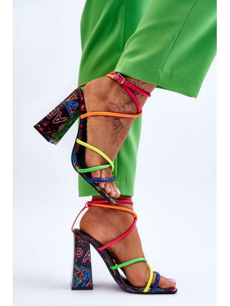 Fashionable High Heel Sandals Multicolour Josette