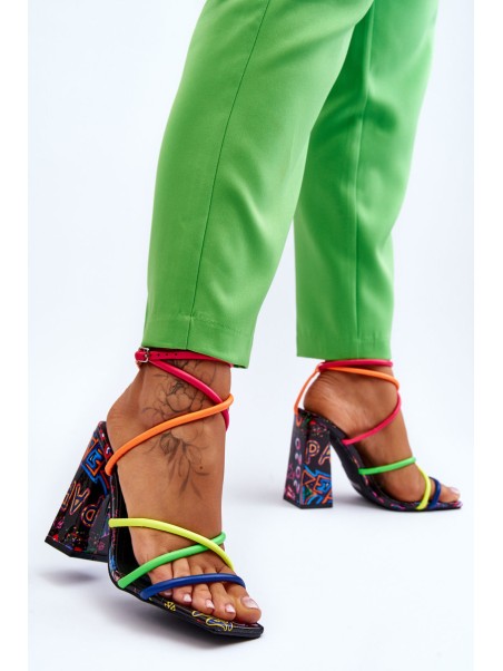 Fashionable High Heel Sandals Multicolour Josette