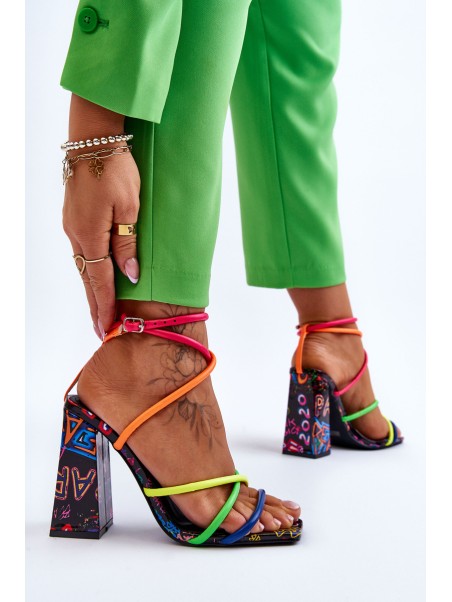 Fashionable High Heel Sandals Multicolour Josette