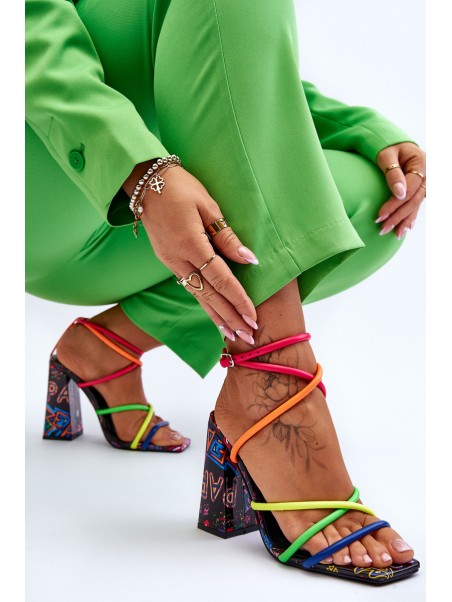 Fashionable High Heel Sandals Multicolour Josette
