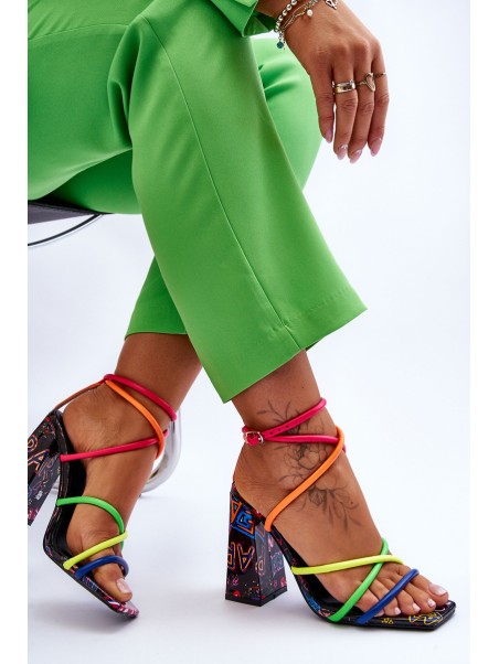 Fashionable High Heel Sandals Multicolour Josette