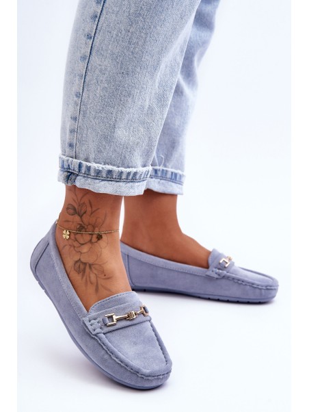 Women's Classic Suede Loafers Blue Corinell