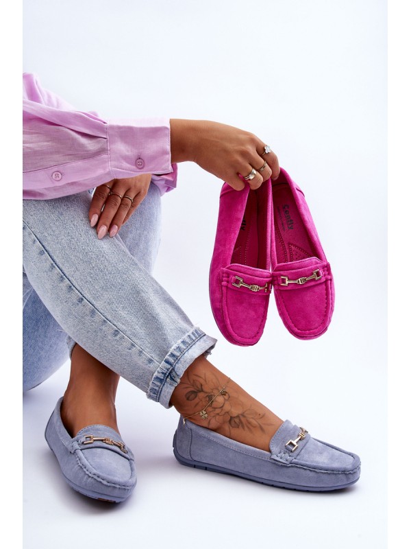 Women's Classic Suede Loafers Blue Corinell