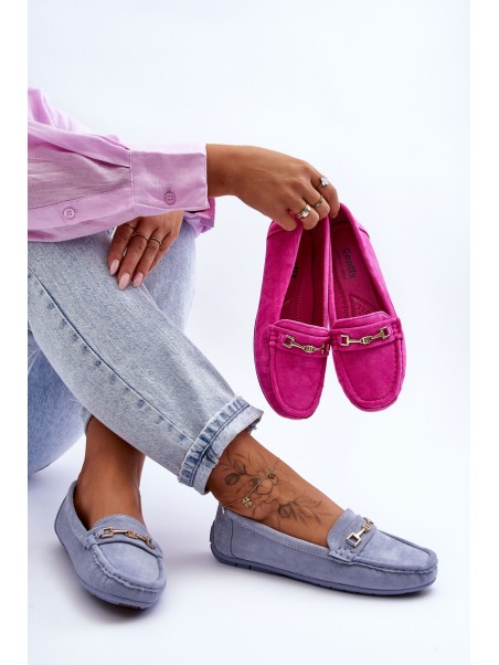 Women's Classic Suede Loafers Blue Corinell