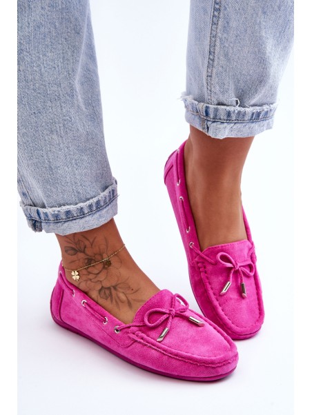 Moteriški zomšiniai mokasinai Pink Si Passione